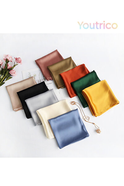 Youtrico Early autumn,square neckerchief&women scarf,Fashionable Strappy Pattern Headscarf,70*70cm