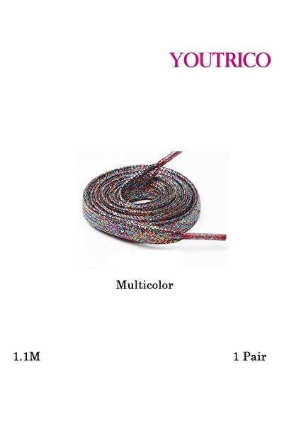 Youtrico Pearlescent Flat Polyester Shoelaces - Single Pair (1.1m)