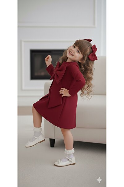 Tinypeople Kız çocuk fiyonklu abiye elbise bayramlık yılbaşı elbisesi parti elbisesi doğum günü elbisesi