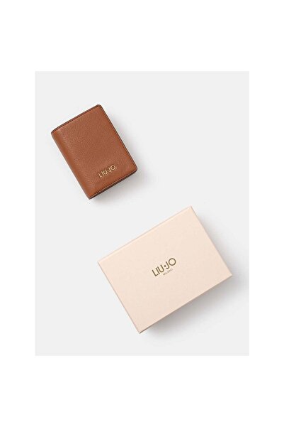 Liu Jo Women's vertical wallet, AF4025, Cognac brown