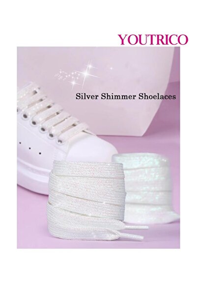 Youtrico Pearlescent Flat Polyester Shoelaces - Single Pair (1.1m)