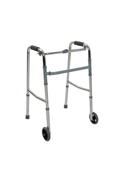 ES MEDİKAL Tekerlekli Walker Yürüteç Hasta Yaşlı Yürüme Desteği Baston Tutamak Destek