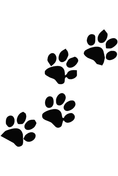 Oracal Autocolant auto „Urme de labe de animale”, 13x13cm, negru