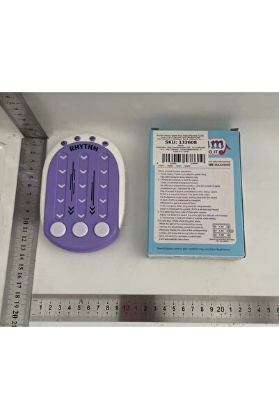 Flippy Interactive Rhythm Game Toy, ABS, 8 Levels, 9.5 x 2.5 x 13.6 cm, Purple, 3+ yrs