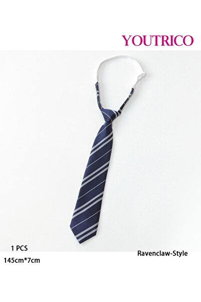 Youtrico Harry Potter Style Vintage Striped Tie – Gryffindor, Slytherin, Ravenclaw, Hufflepuff Style