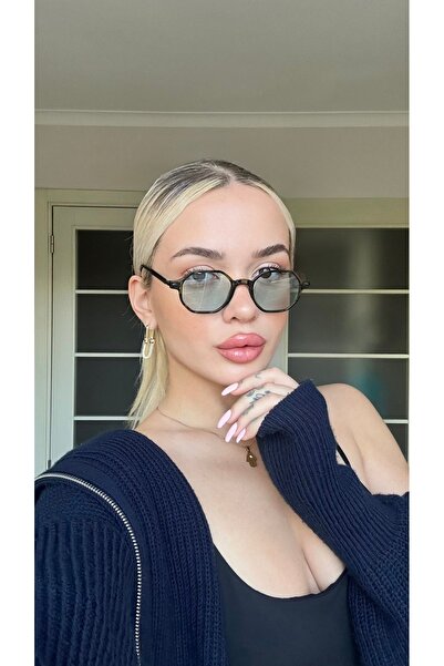 Angel Eyes Green Leopard Frame Green Glass Geometric Women's Sunglasses Ae9908C6