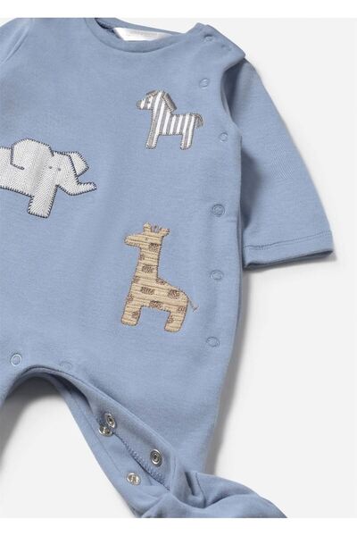 MAYORAL Baby Boy 2-Piece Booties and Jumpsuit Set Blue 2714