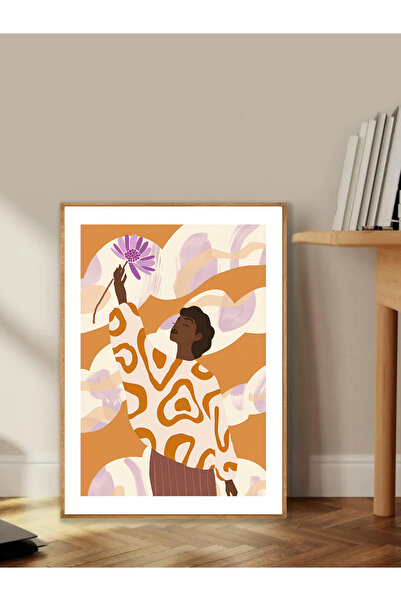 Tuba Decor Tablo dintr-o singură bucată cu rame din lemn pentru sufragerie, sufragerie, bucătărie