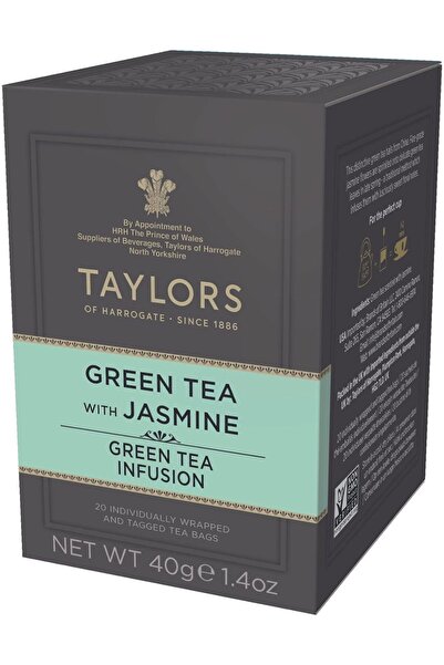 Taylors of Harrogate شاي أخضر بالياسمين، 40 جرام