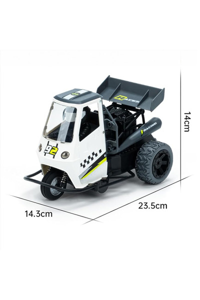 Generic RC Motor Tricycle – 1:16 RC Three-Wheel Motorcycle with Spray & Lights