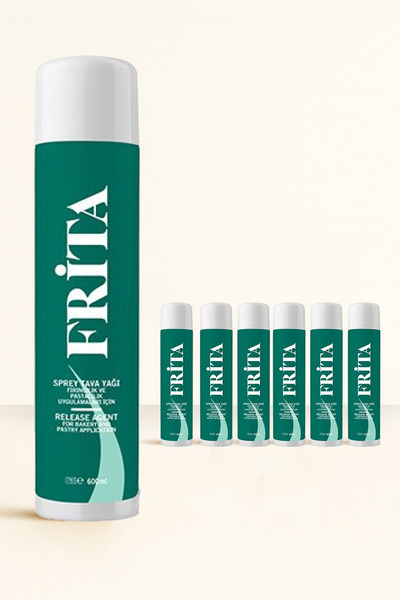 Frita Tava Spreyi 600 ml 6 Adet – Yağsız Pişirme Spreyi | Fırın, Izgara ve Tavada Kullanım