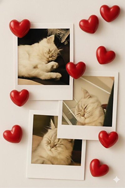 Home 10'lu Kalp Şeklinde Magnet Seti – Fotoğraf ve Not Tutucu, Buzdolabı Süsü...