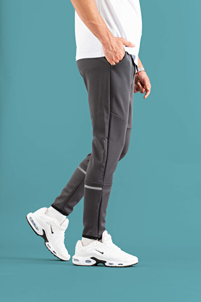 bombe Ανδρικό άνετο παντελόνι με ελαστική μέση