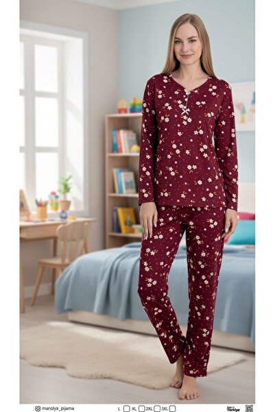 MİSS ELİZZA 7345 Pajama Set Milan Soft Floral