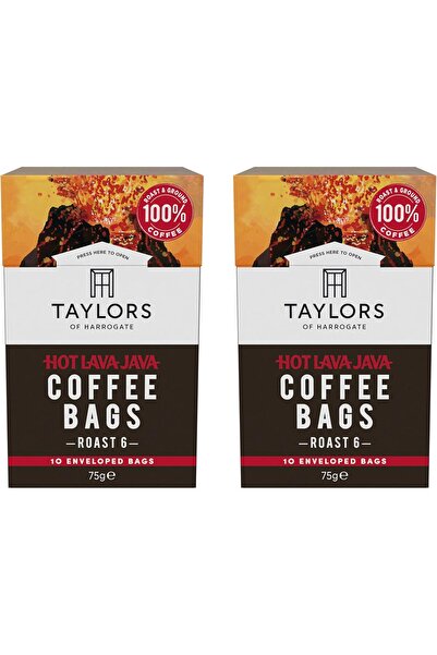 Taylors of Harrogate أكياس قهوة جافا هوت لافا، ١٠٠٪ أرابيكا، سريعة التحضير، ١٠ أكياس ٧٥ جم (عبوة من ٢)
