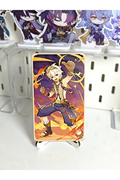 Yenaplanner بطاقة جينشين بينيت المعدنية للجمع