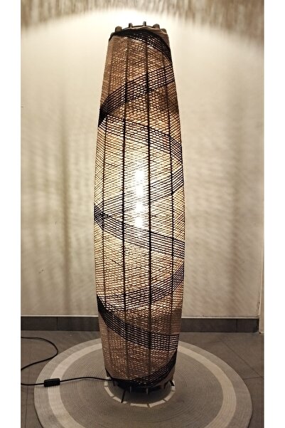 Efect Home Design Bohem,Ahşap,Rustik,Jüt,Hasır,Doğal Lambader 125*32