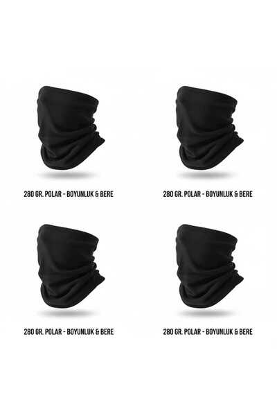 Beevos Unisex Winter Fleece Scarf Beanie Neck Warmer Thermal Neck