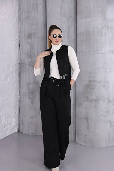 BRGCLOTHING Premium Quality Genuine Suede Vest Pants Set