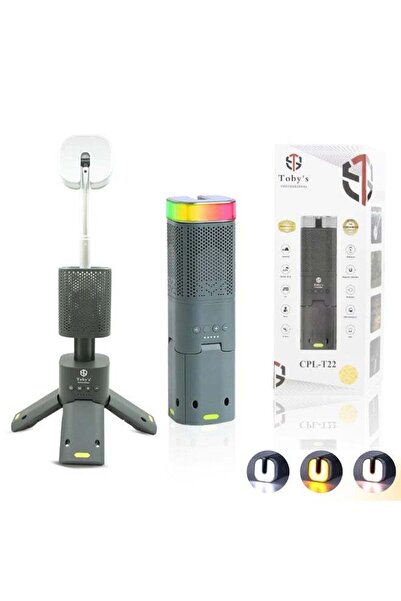 TOBYS فانوس تخييم LED تلسكوبي قابل لإعادة الشحن CPL-T22 من توبي، بسعة 14000 م...