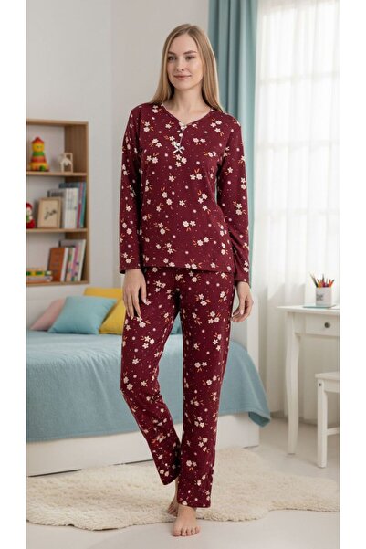 MİSS ELİZZA 7345 Pajama Set Milan Soft Floral