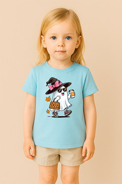 SVART WEAR Παιδικό μπλουζάκι από 100% βαμβάκι με θέμα το Halloween με τύπωμα