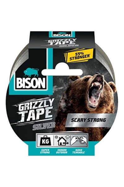 Bison Banda adeziva super puternica Grizzly, 10 m, gri