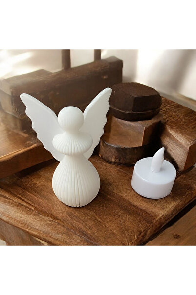 Great Fast Işıklı Melek Figürü LED Tealight – Minimalist İskandinav Tasarım B...