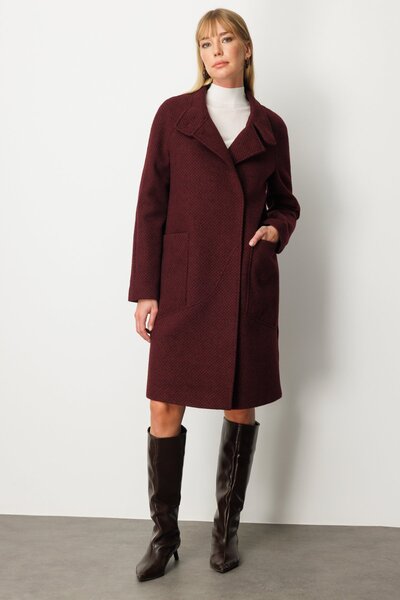 Ekol Textured Bag Pocket Coat