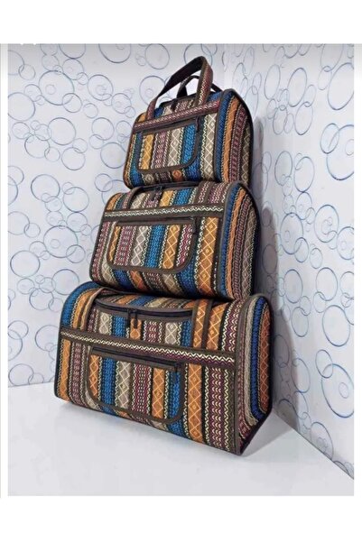 şilanAVM حقيبة نزهة وسفر مكونة من 3 قطع