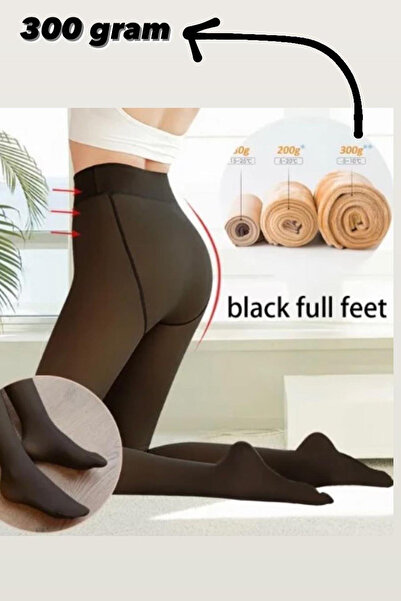 Nana & Mayka Moda Дамски черни термо чорапогащи от полар – зимни, топли, дебели