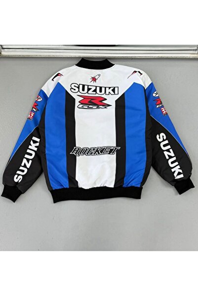 BİQ & TAQ BUTİK Μπουφάν Racing Unisex oversized Bomber με μαύρο σχέδιο