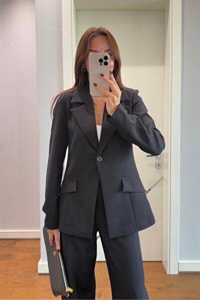 ForOus Shoulder Padded Shoulder Pad Piece Jacket Pants Set