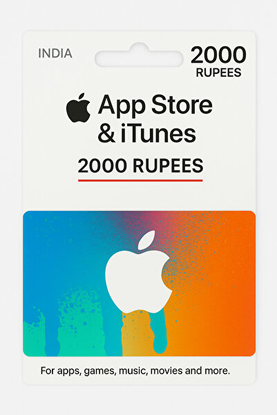 App Store & iTunes 2000 Indian iTunes Card