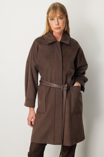 Ekol Deri Kemerli Torba Cepli Kaban