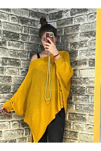 PETUNYA BUTİK Asimetrik Kesim Merserize Bluz