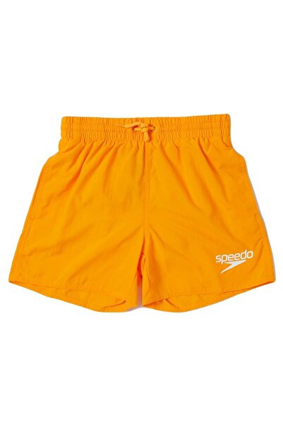 SPEEDO 8-1241216143 شورت سباحة أساسي للأولاد مقاس 13 بوصة باللون البرتقالي