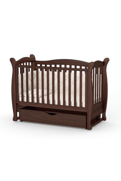 Marvis Bucharest brown baby crib 120 x 60