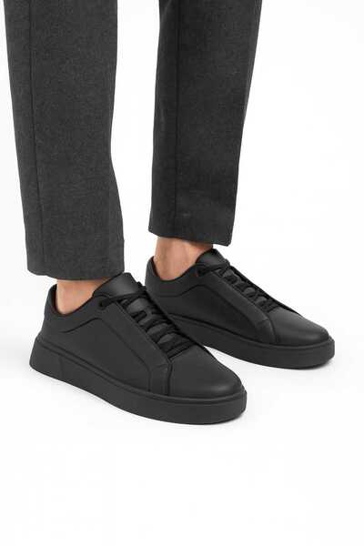 Tk Spor Men's Leather Casual Shoes Sneakers