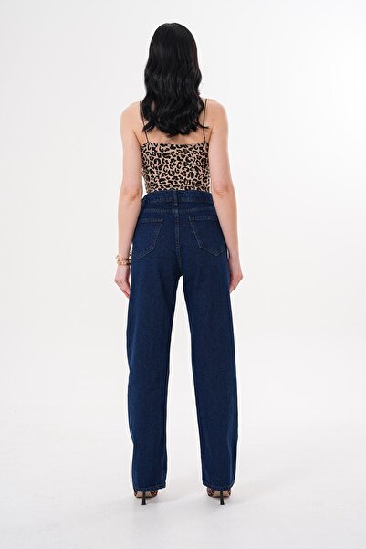 VALMARE - KADIN BOL PAÇA KOT PANTOLON YÜKSEK BEL