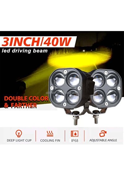 TOBYS TBS S40W PRO Waterproof 40W LED Driving/Fog Light 3 inch (2-pack)