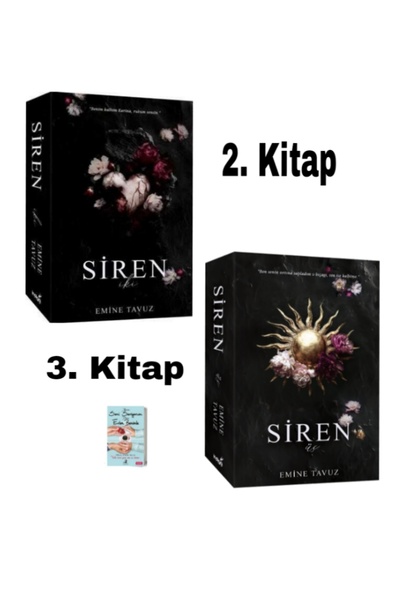 İndigo Kitap Siren 2, Siren 3 Emine Tavuz 2 Kitap Set Karton Kapak