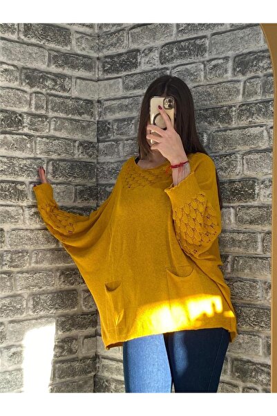 PETUNYA BUTİK Merserize Bluz Tomurcuk Detaylı