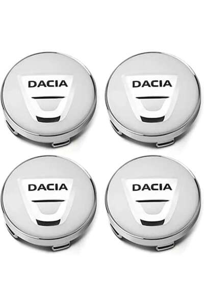 MAF Set de 4 capace de jantă ARRRD® de 60 mm pentru Dacia - Compatibile cu Logan, Sandero, Duster, Duster II, Silv
