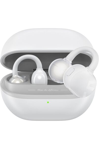 SoundPEATS سماعات أذن POP Clip المفتوحة (بلوتوث 5.4، 30 ساعة، IPX5، التحكم با...