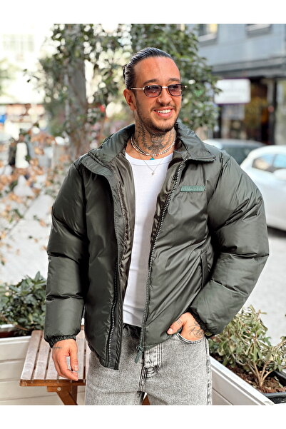 manch collection oversized Φουσκωτό Παλτό Πράσινο