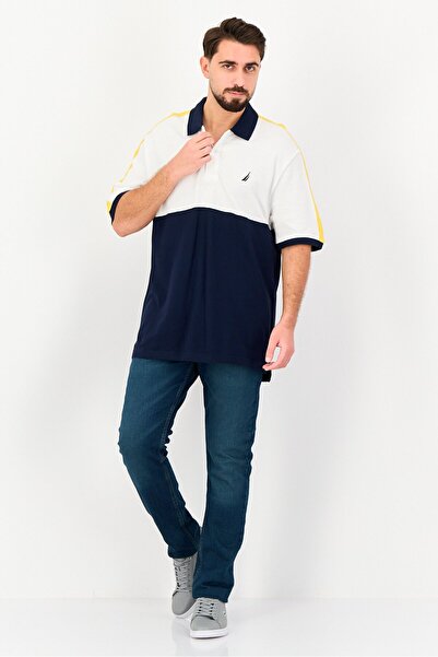 Nautica Men Regular Fit Embroidered Logo Short Sleeve Polo Shirt, Multicolor