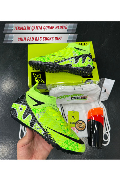AİRBOOM Laliga Pro Halı Saha 3'lü Set+Çanta+Çorap+Tekmelik