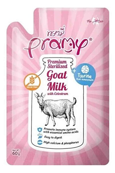 pramy Yavru Kediler İçin Kolostrum ve Taurinli Sterilize Keçi Sütü 60gr