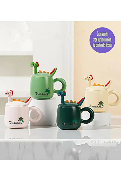 Dörtel Tedarik Ceramic Mug with Dinosaur Figure 1937